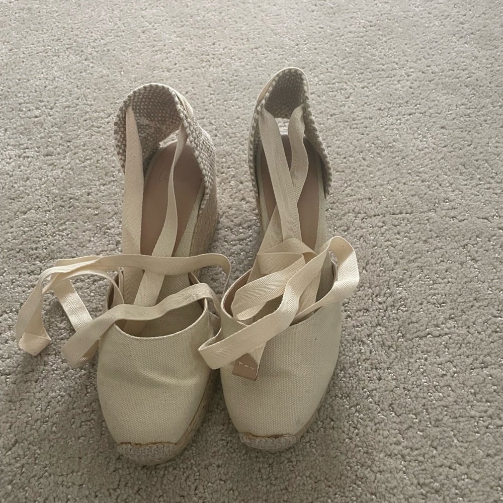 Castaner Cream Espadrille Shoes